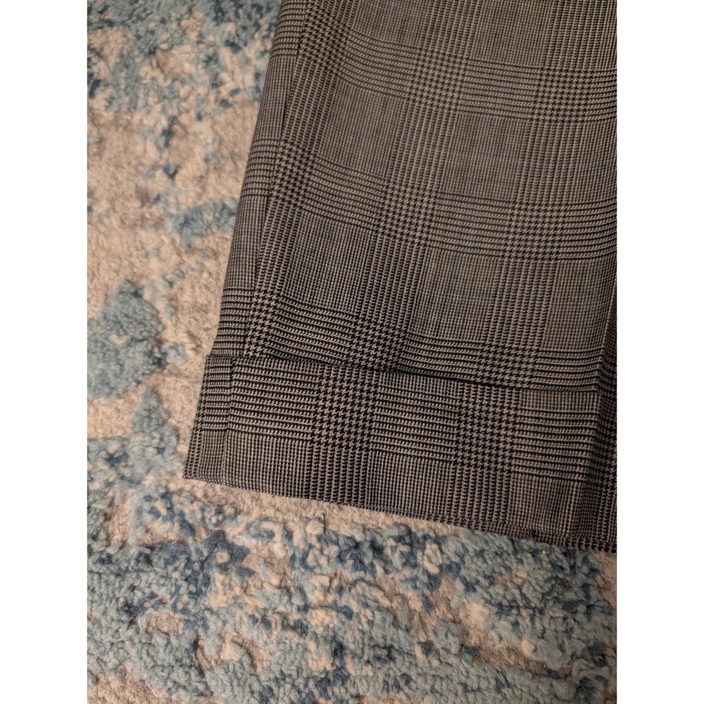 Hart Schaffner Marx Mens Glen Plaid Suit Brown 2 Button Blazer Cuffed Pants USA - Picture 11 of 11